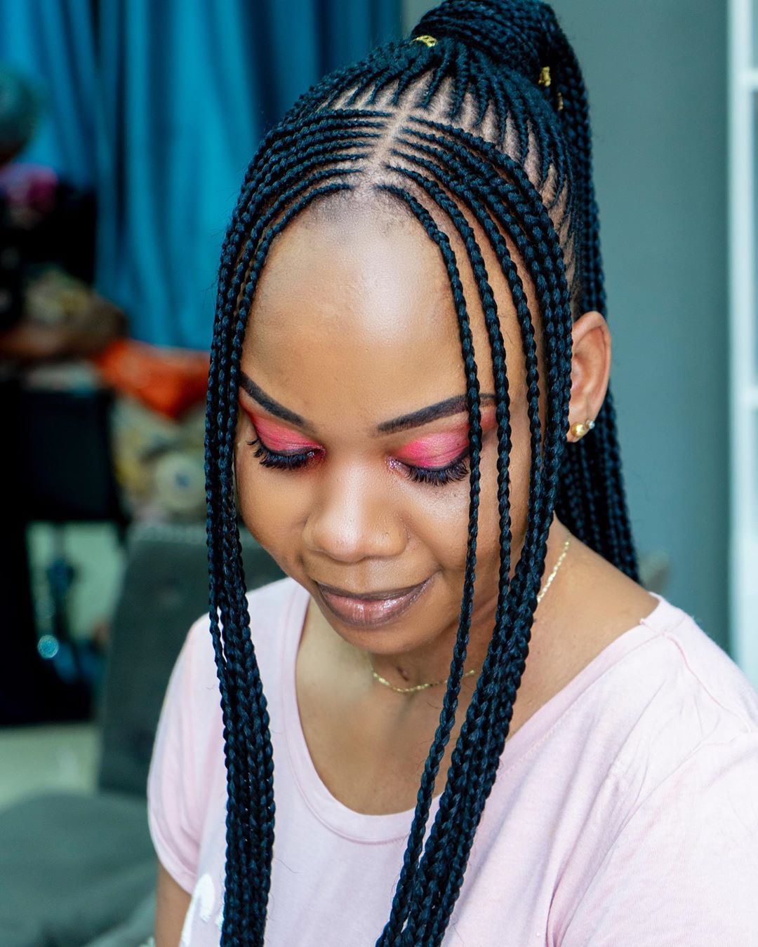 Braided Ponytail : Zumba Hair Beauty on Instagram: “• tribal condrows ...